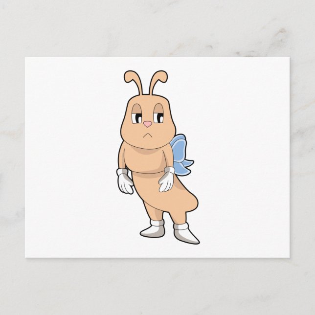 Fjäril utan vingar vykort (Framsida)