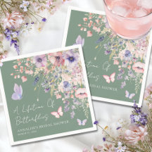 Fjäril Vildblomma Bröllopsdusch