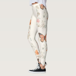 Fjäril Vildblomma Leggings