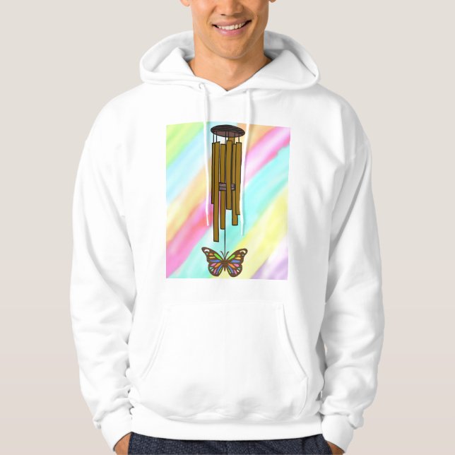 Fjäril Vindslinka Hoodie (Framsida)