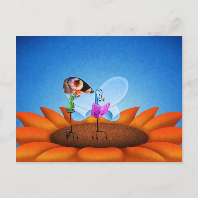 Fjäril Vykort (Framsida)