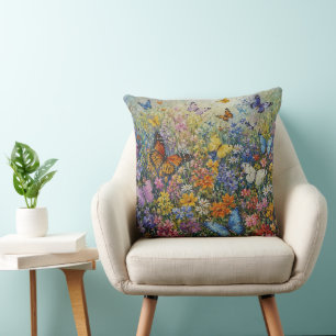 Fjärilar av paradiset – En färgrik vildblomma Sy Kudde