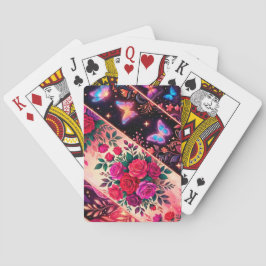 Fjärilar, Blommiga Drömmar & Gyllene Elegans Casinokort