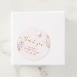 Fjärilar Blommiga Gåsetiketter Gåvor Etiketter