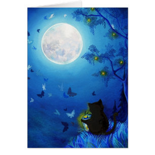 Fjärilar & felyktor hälsningskort