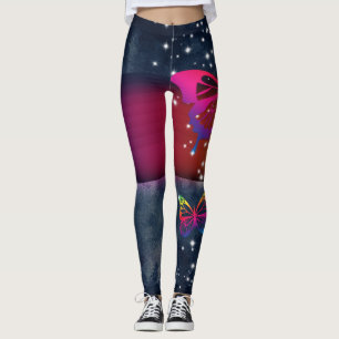 Fjärilar för regnbågar n leggings