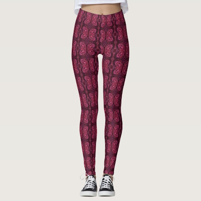 Fjärilar i abstrakt leggings (Framsida)