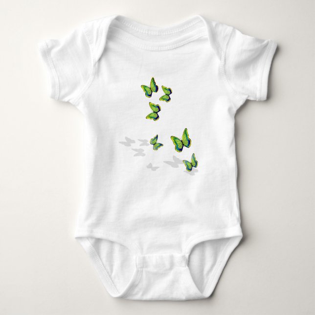 Fjärilar i flyg t-shirt (Framsida)