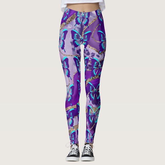 Fjärilar i lila leggings (Framsida)