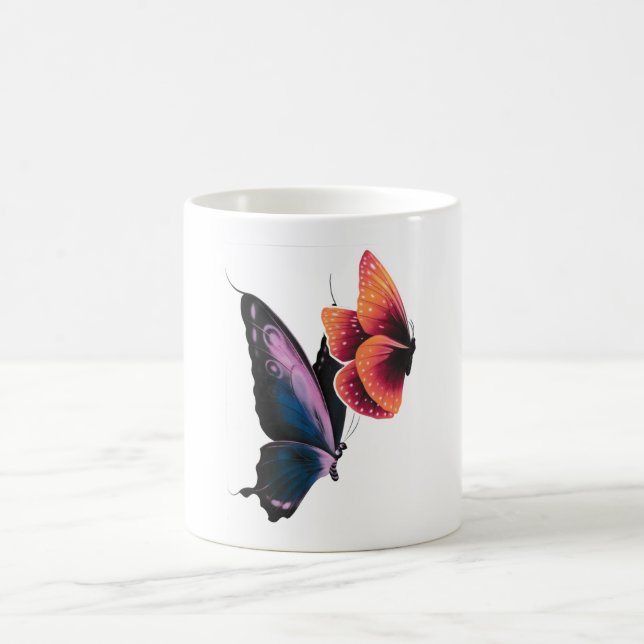 fjärilar kaffemugg (Center)