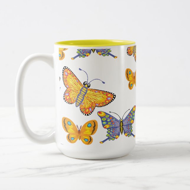Fjärilar Kaffemugg (Vänster)