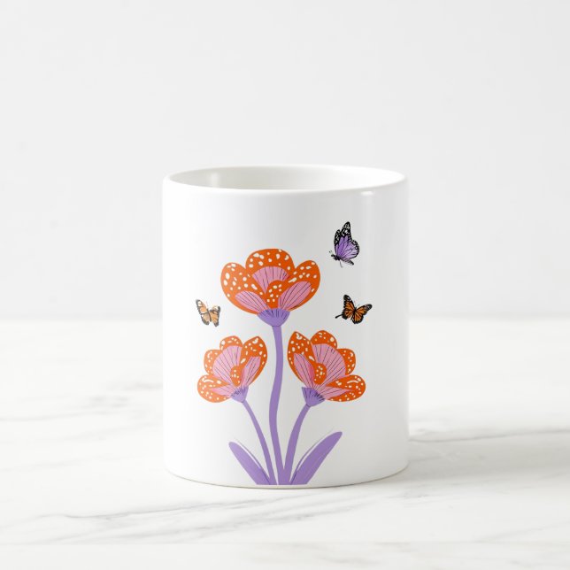 Fjärilar Kaffemugg (Center)