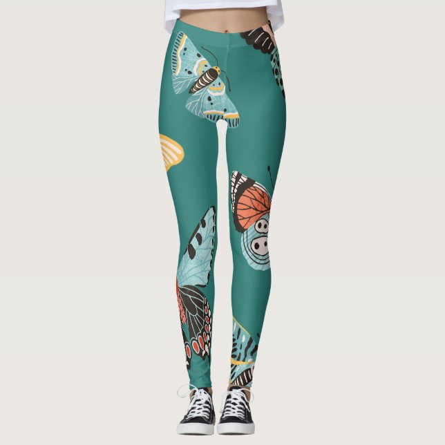 Fjärilar Leggings (Framsida)