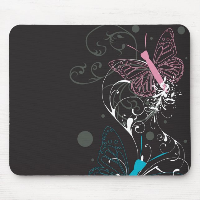 Fjärilar Mousepad Musmatta (Framsidan)