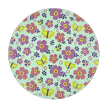 Fjärilar, nyckelpigor, blommor och blad