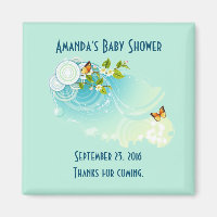 Fjärilar och Blommor Baby Shower