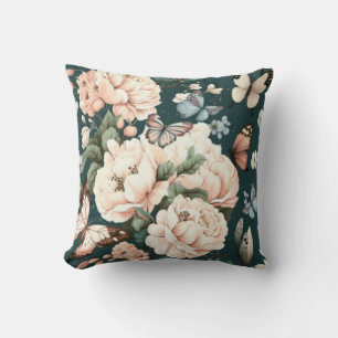 Fjärilar och blommor kudde