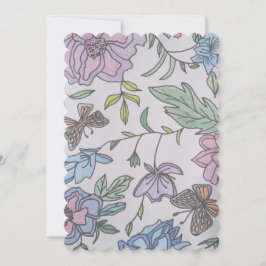 Fjärilar och blommor  spara datumet