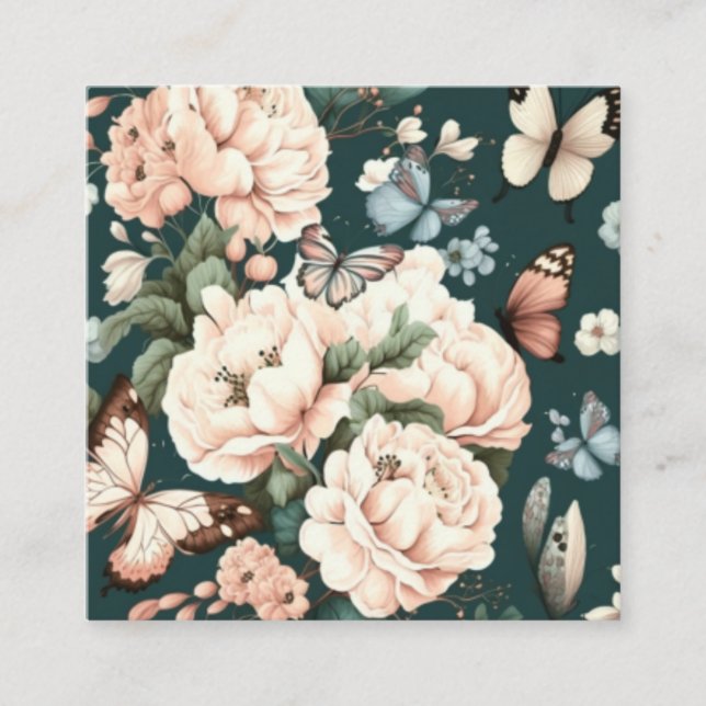 Fjärilar och blommor tilläggskort (Framsida)