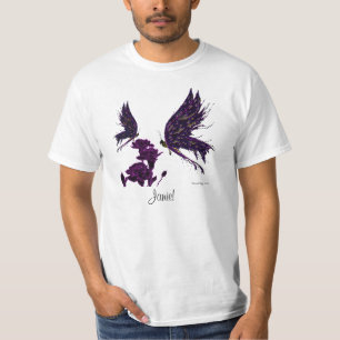 Fjärilar och nejlikor tee shirt