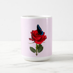 Fjärilar och Rosmugg Kaffemugg