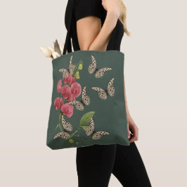 Fjärilar Och Sötärt Blomma Tygkasse