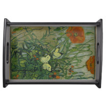 Fjärilar och vallmor av Vincent Van Gogh