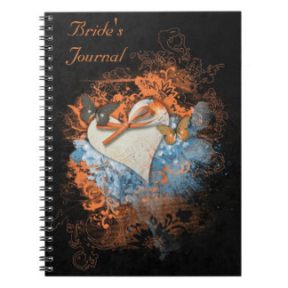 Fjärilar på Samhain Pagan brud journal Anteckningsbok Med Spiral