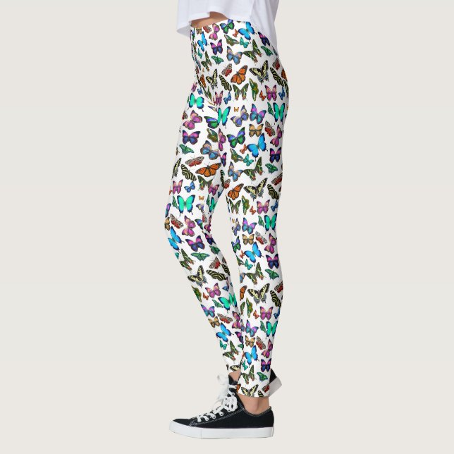 Fjärilar som fladdrar vid kvinna damasker leggings (Vänster)