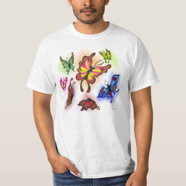 Fjärilar T-shirt (Framsida)