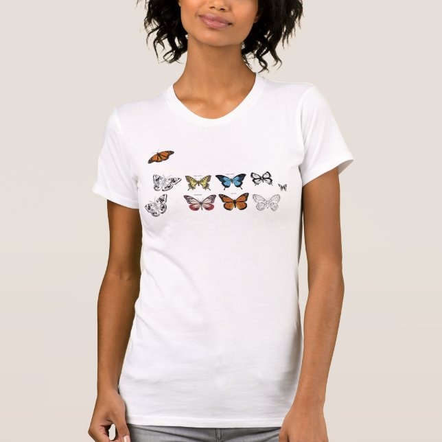 Fjärilar T-shirt (Framsida)