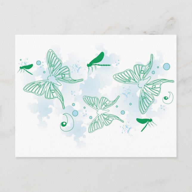 Fjärilar vykort (Framsida)