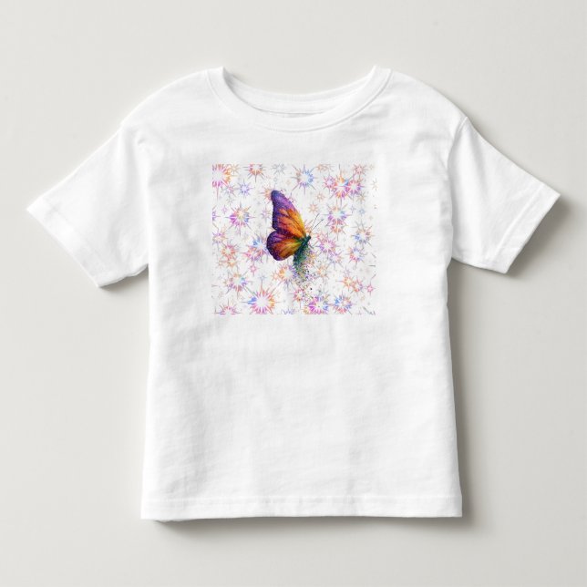 Fjärildrömmar & Gnistrande Stjärnor Barn T-Shirt (Framsida)