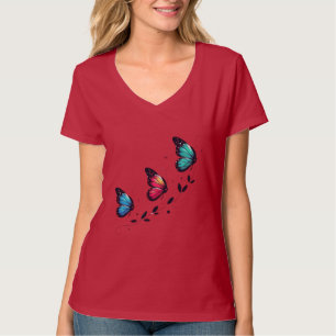 Fjärildrömmar Pastellvingar En Skön Uppstigning Fl T Shirt