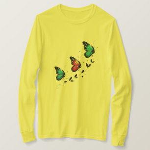Fjärildrömmar Pastellvingar En Skön Uppstigning Fl T Shirt