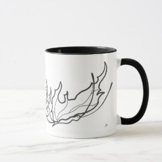 fjärilen fodrar teckningkaffemuggen mugg
