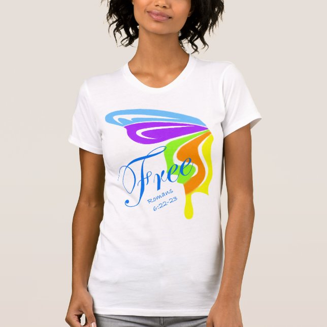 Fjärilen frigör t-shirt (Framsida)