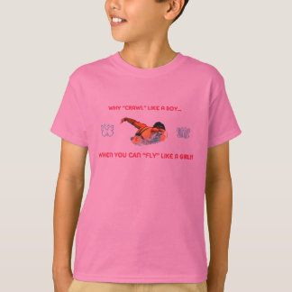 Fjärilen slår simmaT-tröjaför barn T-shirt