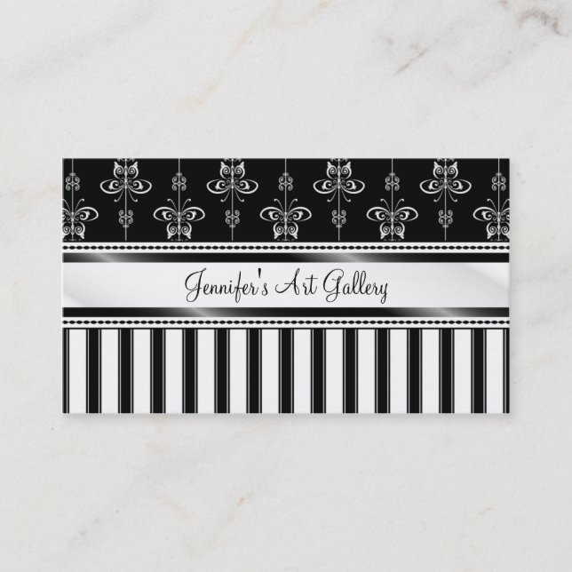 Fjärilen verkställer konstvisitkorten visitkort (Framsida)