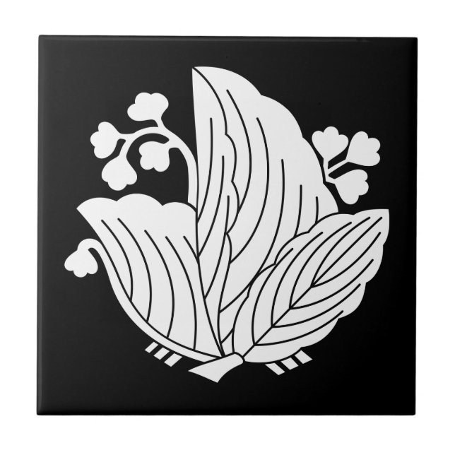 Fjärilformad paulownia kakelplatta (Framsidan)