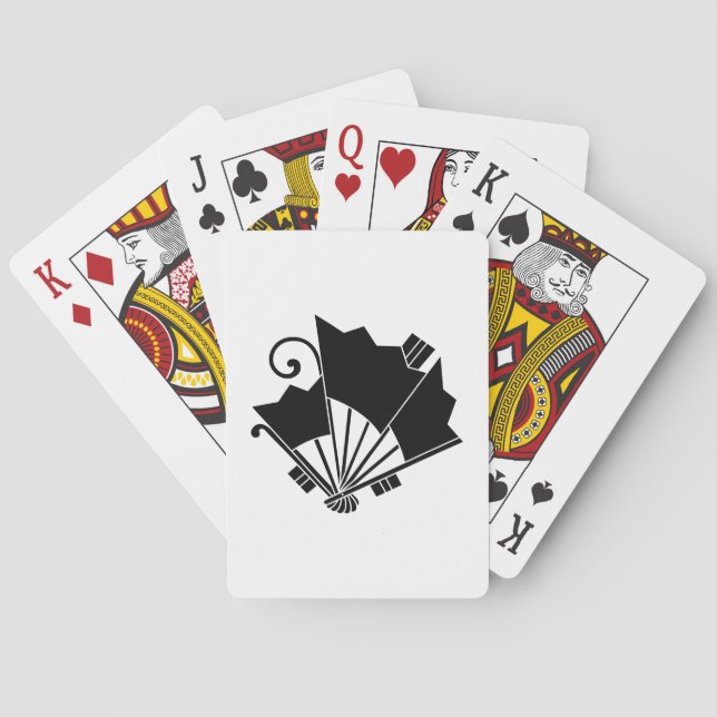 Fjärilformade fläktar (Ohgi cho) Casinokort (Baksidan)
