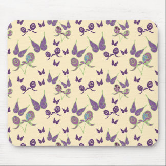 Fjärilglädje i krämfärgad musmatta