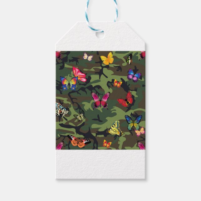 fjärilkamouflage presentetikett (Framsidan)