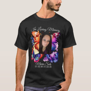 Fjärilminnesgudstjänst begravningsfirande  t shirt