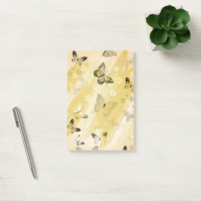 Fjärilmönster 10 post-it block (Kontor)