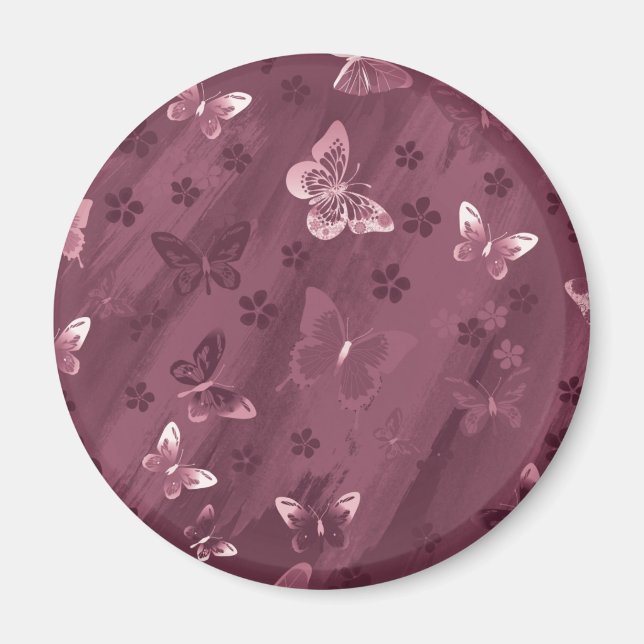 Fjärilmönster 16 magnet (Framsidan)