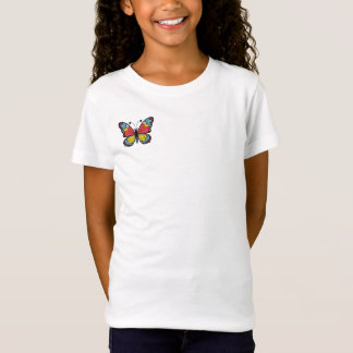 Fjärilmönster Tjej T-Shirt