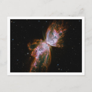 Fjärilnebulosan Vit Kant Vykort