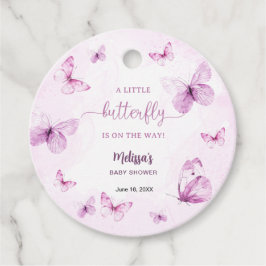 Fjärils Baby Shower Gåvor Etiketter