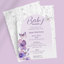 Fjärils Baby Shower Modern Boho Flicka
